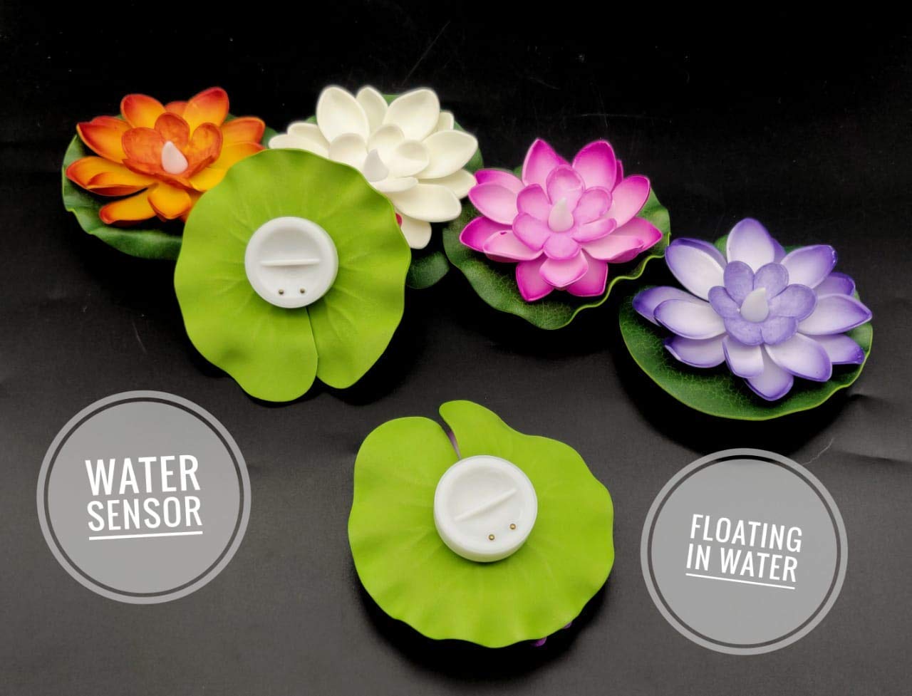 Floating Lotus Flower Shape Light Candles Diya